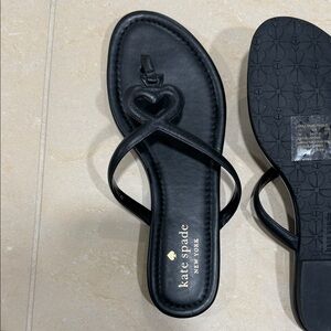 Kate Spade Black Heart Sandals